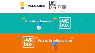 laWEbox doublement primée au palmarès des Cas d'Or des SIRH