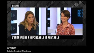 Claire-Agnès Gueutin sur le plateau de BSMART pour le livre sur les entreprises responsables