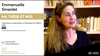 3. Emmanuelle Sinardet parle de sa thèse